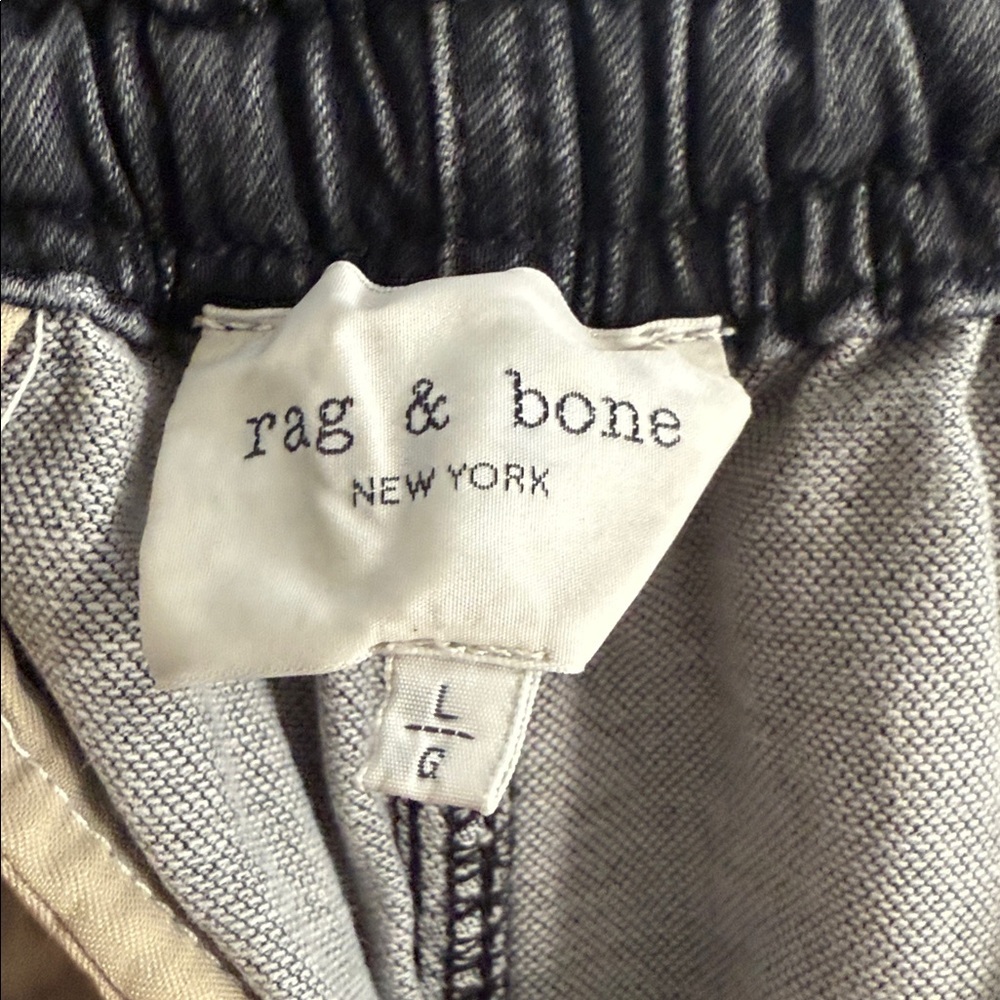 rag & bone Gray Denim Jogger Pants | Size L - Picture 6 of 9